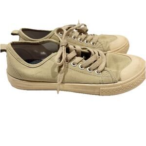 WMB Japan Green Canvas Sneakers Women 23/US 6.5